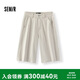 森馬（Semir）牛仔褲女夏季高腰寬松涼感抑菌2026百搭百慕大五分褲109326122002