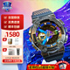 卡西歐（CASIO）【情人節禮物】手表男黑金手表G-SHOCK鋼鐵之心日韓表送男友 GM-110B-1A多彩IP涂層