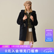 ELAND【經典長期主義】羊毛衣戀毛呢外套女休閑大衣新款 EEJWF4TE01藏青色(59)Navy M /165