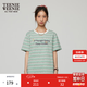 Teenie Weenie小熊女裝條紋字母T恤夏季時(shí)尚清新簡(jiǎn)約短袖 薄荷色 M