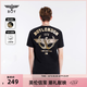 BOY LONDON【榮耀使者】短袖男女夏季燙金麥穗老鷹黑色T恤N01906 黑色 M