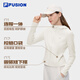 FILA FUSION斐樂潮牌針織連帽外套女簡(jiǎn)約顯瘦修身上衣女 云白色-WT M 165/84A/M