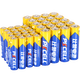 比苛（Pkcell）碳性電池 5號/7號電池 20節5號+20節7號組合套裝 適用于血糖儀/無(wú)線(xiàn)鼠標/遙控器/血壓計/鬧鐘等 5號+7號（40節裝）