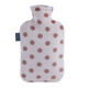 泊斯爾（borth） 注水熱水袋安全加厚防爆沖水暖水袋沖水充水暖手袋大號PVC暖腰腹 米色波點(diǎn)【大號】2升