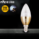 雷士照明（NVC）led燈泡超亮e14小螺口細(xì)口蠟燭燈e27大螺口螺紋水晶吊燈燈泡家用節(jié)能燈泡尖泡燈 E14 9瓦 正白光