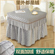 黛安居烤火罩正方形電爐桌布罩套冬季取暖桌電烤爐加厚加絨電暖桌烤火被 典雅灰-雙面絨 80*80*高70cm（送皮罩）