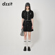 DZZIT【爆款補單】地素針織衫春秋季新款小香風手工釘鉆針織開衫女 黑色 S