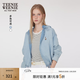 Teenie Weenie小熊牛仔外套夏季輕薄小個子短款上衣白色女 淺藍色 S
