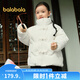 巴拉巴拉童裝兒童羽絨服女童冬裝保暖短款國風(fēng)新中式寶寶立領(lǐng)外套 米白10302 120 cm