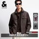杰克·瓊斯（JACK&JONES）26年男裝秋季外套男款商務休閑夾克男士純色通勤多口袋外套上衣 E09巧克力棕色 M （175）