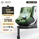 虎貝爾（HBR）E360pro新國標兒童安全座椅汽車0-12歲車載寶寶椅i-Size通風 綠格