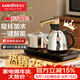 金灶（KAMJOVE）全智能自動上水電熱水壺電茶壺全自動上水壺電茶爐燒水壺茶具茶臺燒水壺全自動一體 K9 0.9L 不銹鋼色