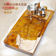 漢帝唐韻（HDTYU） 茶盤(pán)實(shí)木整塊手工金絲楠木根雕原木簡(jiǎn)約茶臺四合一電磁爐功夫茶具家用