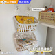 掛鉤籃子宿舍懸掛置物籃廚房掛籃衛(wèi)生間浴室化妝用品收納收納筐 【米色/大號(hào)】懸掛式墻面收納籃 （送掛鉤/可多個(gè)疊掛）