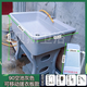 石英石洗衣池一體臺(tái)盆室外陽臺(tái)家用庭院水池戶外洗手池帶搓板水槽 90大水池-活動(dòng)搓衣板款灰色