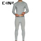 C-IN2 秋衣秋褲男士保暖內衣套裝薄萊賽爾打底性感保暖內衣74157439 灰色076 S