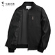 與狼共舞【久穿如新】時(shí)尚棒球服百搭外套男士休閑夾克 001黑色 L(175) 