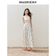 MAXRIENY【浪漫花園-商場(chǎng)同款】城市度假風(fēng)綁帶深v連衣裙露背裙子 粉花 L 03/38