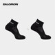 薩洛蒙（Salomon）男女款 戶外運動休閑舒適透氣跑步長襪子 EVASION ANKLE 2-PACK 黑色 C20875 L