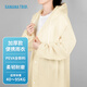 蕉趣（BANANA TRIP）一次性雨衣(全新料)加厚成人戶外連帽四排扣連體雨披 杏色1個裝