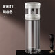壹滴水（edish）茶水分離杯雙層玻璃茶杯男女士車(chē)載泡茶杯一鍵便攜過(guò)濾創(chuàng  )意水杯子 時(shí)尚白（雙層玻璃）