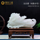 傾尚玉磁（QONSONYCI）天然玉石白菜擺件精品白玉大師精工玉雕中式客廳家居玄關(guān)擺設禮品 B款大師雕工小號