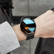 X2025新款watch gt3智能手表環(huán)藍(lán)牙通話男多功能運(yùn)動(dòng)跑步心率血壓檢測(cè)女士情侶手表環(huán)情人節(jié)禮物 橡膠黑色：接打電話、音樂播放、離線支付
