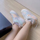 耐克（NIKE）AF1板鞋女鞋空軍一號(hào)AIR FORCE 1淡藍(lán)粉白棕馬卡龍舒適休閑運(yùn)動(dòng)鞋 CU8591-104 36