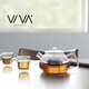 VIVA scandinavia耐高溫硼硅玻璃茶壺 北歐簡(jiǎn)約透明加厚防裂功夫泡茶具 750ml V70400-單壺 750ml