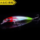 途趣路亞 懸停浮水米諾路亞餌5.5克12.5克 響珠夜光潛水假餌夜釣淡水海釣翹嘴鱸魚(yú)鳡魚(yú) 火頭紅（夜尾） 8厘米 5.5克