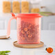 特百惠（Tupperware）大嘴蛙調(diào)料盒套裝 廚房調(diào)味盒油壺調(diào)味瓶罐保鮮盒帶配勺 大嘴蛙單個-全紅色 500ml