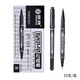 智牌文具 ZP120小雙頭記號(hào)筆  箱頭油性筆物流快遞大頭筆 黑色 小雙頭記號(hào)筆10支裝