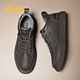 【官方授權】Jeep（吉普）男鞋秋冬新品簡(jiǎn)約風(fēng)休閑小皮鞋男潮流百搭皮面板鞋男舒適軟底低幫鞋子男 灰色 40