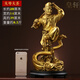 皇軒文化純黃銅齊天大圣孫悟空擺件家居客廳斗戰勝佛美猴王猴子工藝裝飾品 大號齊天大圣配底座