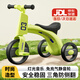 貝趣兒童三輪車(chē)自行車(chē)1-3-6歲腳踏車(chē)寶寶平衡車(chē)嬰兒幼兒2歲小孩童車(chē) 英倫綠【燈光音樂(lè)+防側(cè)翻】 滑步滑行車(chē)生日六一兒童節(jié)禮物