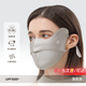夏秦防曬口罩真絲防紫外線女輕薄口罩女春夏開車神器桑蠶絲臉罩 【深空灰】真絲防曬口罩 升級(jí)款