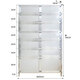 致肯家用簡(jiǎn)易門(mén)口鋁合金鞋柜收納門(mén)廳柜簡(jiǎn)約現代多層鞋架防曬不銹鋼柜 七層鞋柜長(cháng)63寬34高146