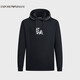 阿瑪尼EMPORIO ARMANI【禮物】EA男士飾邊大鷹標連帽衛衣帽衫