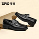 零度尚品Zero男鞋2025夏季新款皮鞋男真皮透氣防臭商務(wù)英倫風(fēng)男士正裝鞋男 黑色 40