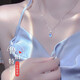 mini&yaya999足銀項鏈女士銀飾品輕奢高級鎖骨鏈生日情人節(jié)禮物送女友老婆 魯伯特之淚項鏈【莫桑鉆】