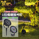 意利普（YILIPU）戶外景觀射燈插地燈照樹燈射樹燈園林草坪射燈花園庭院綠化燈 綠光 5W