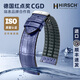 海奕施（HIRSCH）進(jìn)口橡膠牛皮真皮表帶無懼汗水鱷魚紋適用于浪琴歐米茄萬國(guó)寶珀積 藍(lán)色-蝴蝶扣：長(zhǎng)M碼 表耳20mm-表扣18mm