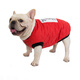 DADAGOU寵物狗狗衣服斗牛犬棉衣法斗巴哥棉馬甲沙皮胖狗衣服冬裝加絨保暖 斗牛格子棉衣 大紅 XL-胸圍60背長35