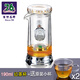 76茶業(yè)  臺灣加厚耐熱玻璃紅茶沖茶器 內膽過(guò)濾泡飄逸茶壺普洱茶 OB-190ml送兩支120ml杯