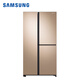 三星（SAMSUNG）【官翻機】642升對開(kāi)三門(mén)冰箱 風(fēng)冷無(wú)霜 智能變頻 干濕分儲 金屬勻冷卻 家用大冰箱 RS63R5597F8/SC  金色