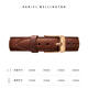 丹尼爾惠靈頓（DanielWellington）DW表帶12mm皮帶玫瑰金針扣女款DW00200184（適用于28mm表盤系列）