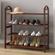 唯良楠竹鞋架門(mén)口多層鞋架子家用簡(jiǎn)易鞋架宿舍鞋柜防塵小鞋架置物架 茶色【4層長(cháng)60cm】