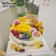 知印禮物甜品生日蛋糕同城配送定制水果新鮮烘焙動(dòng)物淡奶油送愛(ài)人朋友 水果大滿(mǎn)貫 6英寸（適合1-3人）