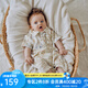 OAK FAMILY嬰兒衣服連體衣新生兒夏季西裝領(lǐng)滿月初生男女寶寶爬服 梨果莊園 (舒適透氣)不含帽 90cm （推薦1~2歲）