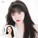 纖縷 假發(fā)女劉海一體水鉆發(fā)箍補發(fā)片直發(fā)假發(fā)頭頂遮蓋白發(fā)無(wú)痕補發(fā)片 【全真發(fā)】自然色40cm